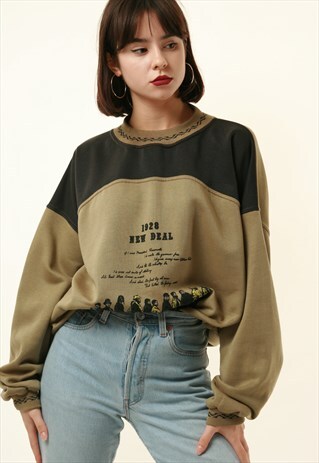 90S ITALIAN VINTAGE OLDSCHOOL GRAPHIC SWEATSHIRT 16294