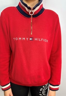 Vintage Tommy Hilfiger 1/4 zip Sweatshirt 