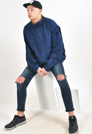 VINTAGE HARRINGTON JACKET IN BLUE