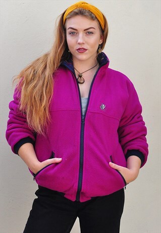 VINTAGE '90S REVERSIBLE PADDED FLEECE / JACKET