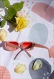 PINK RECTANGLE BAR SIDE DETAIL SUNGLASSES