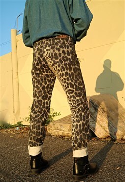90s Vintage RARE Just Cavalli animalier jeans