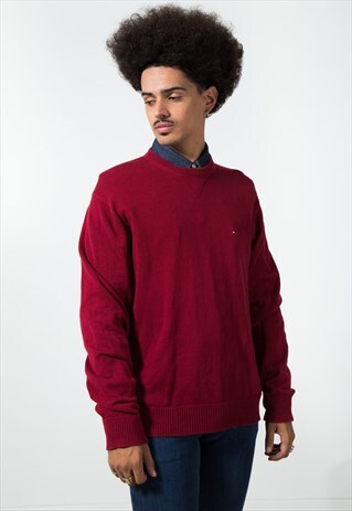 ON SALE VINTAGE 80S TOMMY HILFIGER KNITWEAR JUMPER / S0459