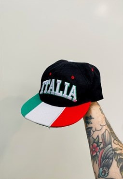 Vintage Italia Embroidered Hat Cap
