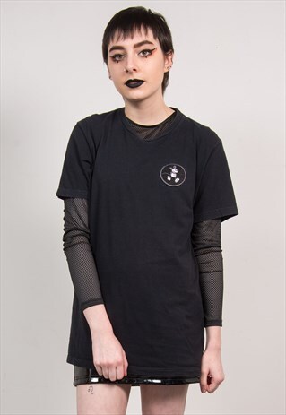 MICKEY MOUSE VINTAGE 90'S BLACK PATCH T-SHIRT