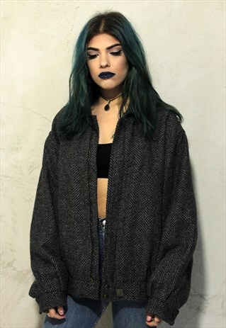 GREY VINTAGE STRATOS WOOL JACKET A401