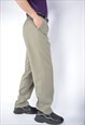 VINTAGE GREY CLASSIC 80'S STRAIGHT SUIT TROUSERS 