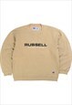 Vintage  Russell Athletic Sweatshirt Spellout Heavyweight