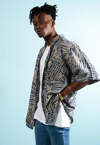 RETRO ABSTRACT PATTERN SHIRT