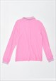 VINTAGE 90'S LOTTO POLO SHIRT LONG SLEEVE PINK