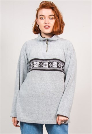 VINTAGE FLEECE QUARTER ZIP JUMPER