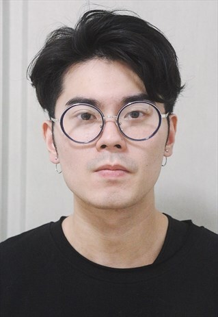 SHALEX ROUND GLASSES - BLUE