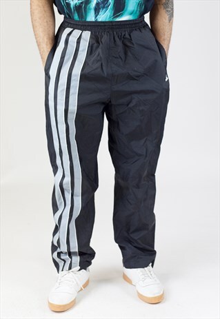 VINTAGE 90'S ADIDAS BLACK SHELL BOTTOMS