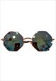 GREEN OCTAGONAL SUNGLASSES