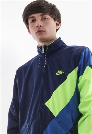 VINTAGE NIKE TRACKSUIT TRACK TOP 90S NAVY BLUE