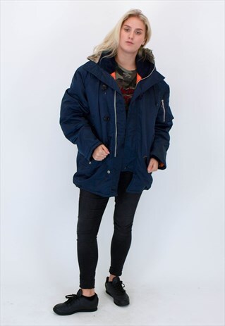 VINTAGE FAUX FUR HOOD COAT