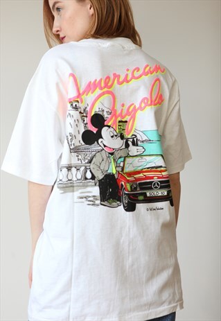 VINTAGE 80'S OVERSIZE MICKEY MAUSE PRINT T-SHIRT