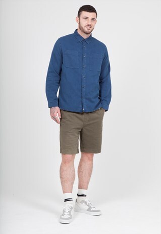 SHORTS WITH DRAWSTRING WAIST IN KHAKI