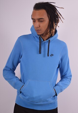 VINTAGE NIKE HOODIE JUMPER BLUE
