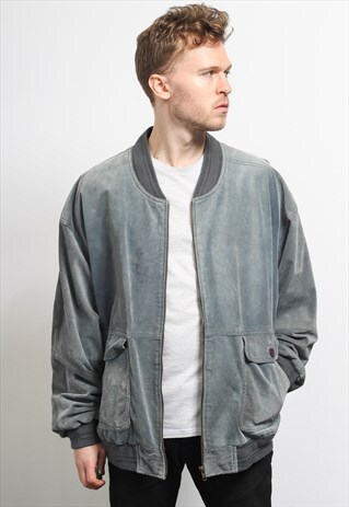 VINTAGE SUEDE BOMBER JACKET