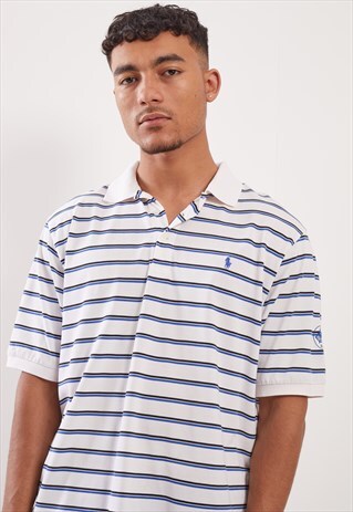 VINTAGE RALPH LAUREN SHORT SLEEVE POLO TOP