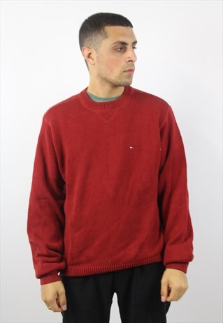VINTAGE TOMMY HILFIGER RED JUMPER