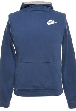 Blue Nike Hooded Sweatshirt - XL