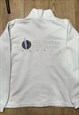 VINTAGE QUIKSILVER JEFF HAKMAN SURF SCHOOL WHITE JACKET