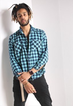 Vintage Dickies Check Flannel Grunge 90s Shirt Multi