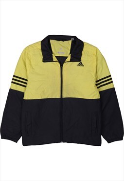 Vintage 90's Adidas Windbreaker Track Jacket Zip Up Black,