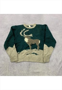 Vintage Woolrich Knitted Jumper Men's L