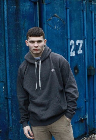 VINTAGE GREY CHAMPION HOODIE