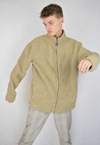 VINTAGE CREAM COLOUR FLEECE SWEATSHIRT