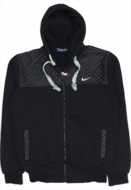Nike 90's Swoosh Zip Up Hoodie Small Black