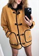 Mustard Lana Boho Country Jacket / Coat 