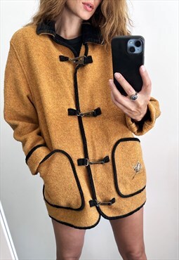 Mustard Lana Boho Country Jacket / Coat 