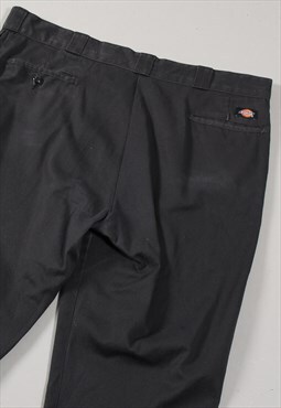 Vintage Dickies Canvas Trousers Black Skater Cargo Pants W42