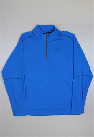 NIKE BLUE 1/4 ZIP FLEECE