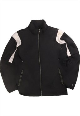 Kappa  Full Zip Up Windbreaker Jacket Large Black