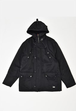 Vintage Lee Hooded Windbreaker Jacket Black