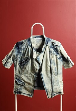 Vintage Guess Jeans Denim Short sleeve Zipped Jacket