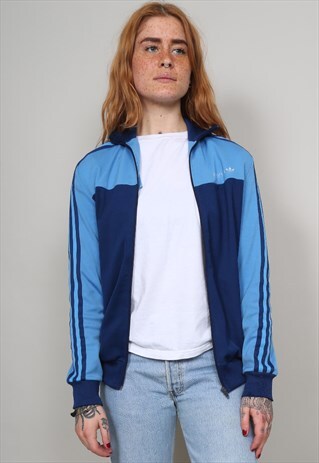 VINTAGE 90'S ADIDAS BLUE SPORTS TRACKSUIT JACKET