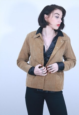 TAN SUEDE JACKET