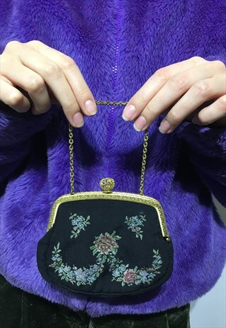 VINTAGE 80 UNIQUE BEAUTIFUL CLUTCH