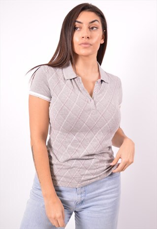 VINTAGE CHAMPION POLO SHIRT GREY