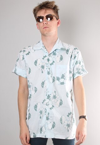 VINTAGE HAWAIIAN CRAZY PATTERN SHIRT LARGE