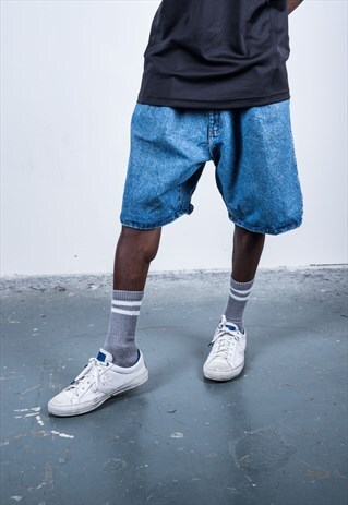 WRANGLER VINTAGE 1990S BLUE DENIM SHORTS