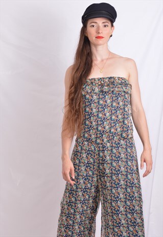 FLORAL VINTAGE JUMPSUIT