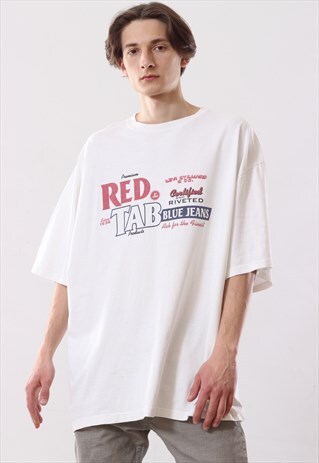 90'S VINTAGE MENS LEVIS RED TAB BIG LOGO T SHIRT
