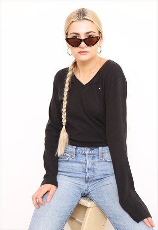 VINTAGE 90S TOMMY HILFIGER LONG SLEEVE TOP T-SHIRT